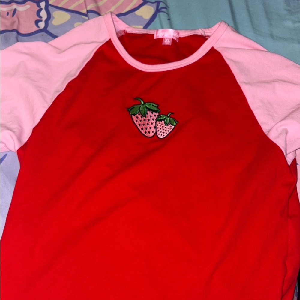 LAST CALL Sugar Thrillz Strawberry Patch Shirt
